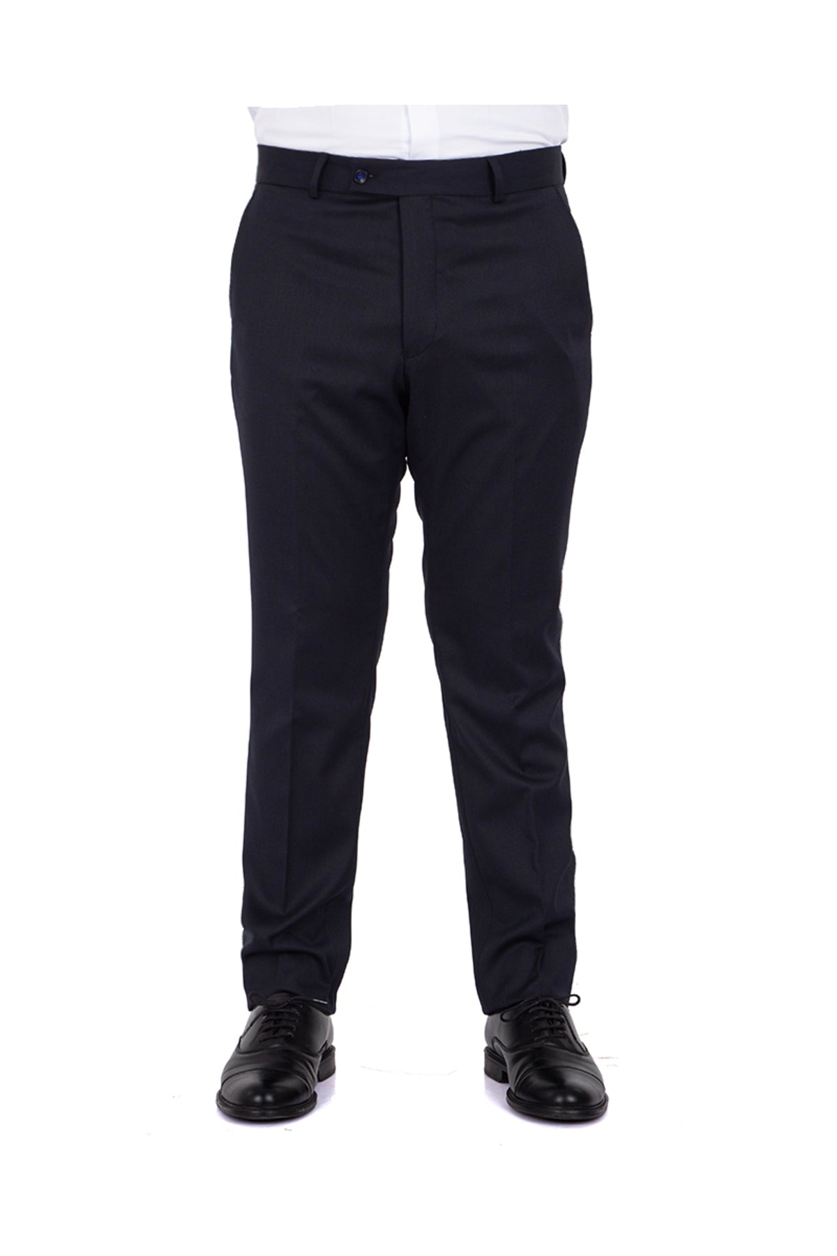 Premium Kalite Klasik Lacivert Slim Fit Likralı Erkek Kumaş Pantolon