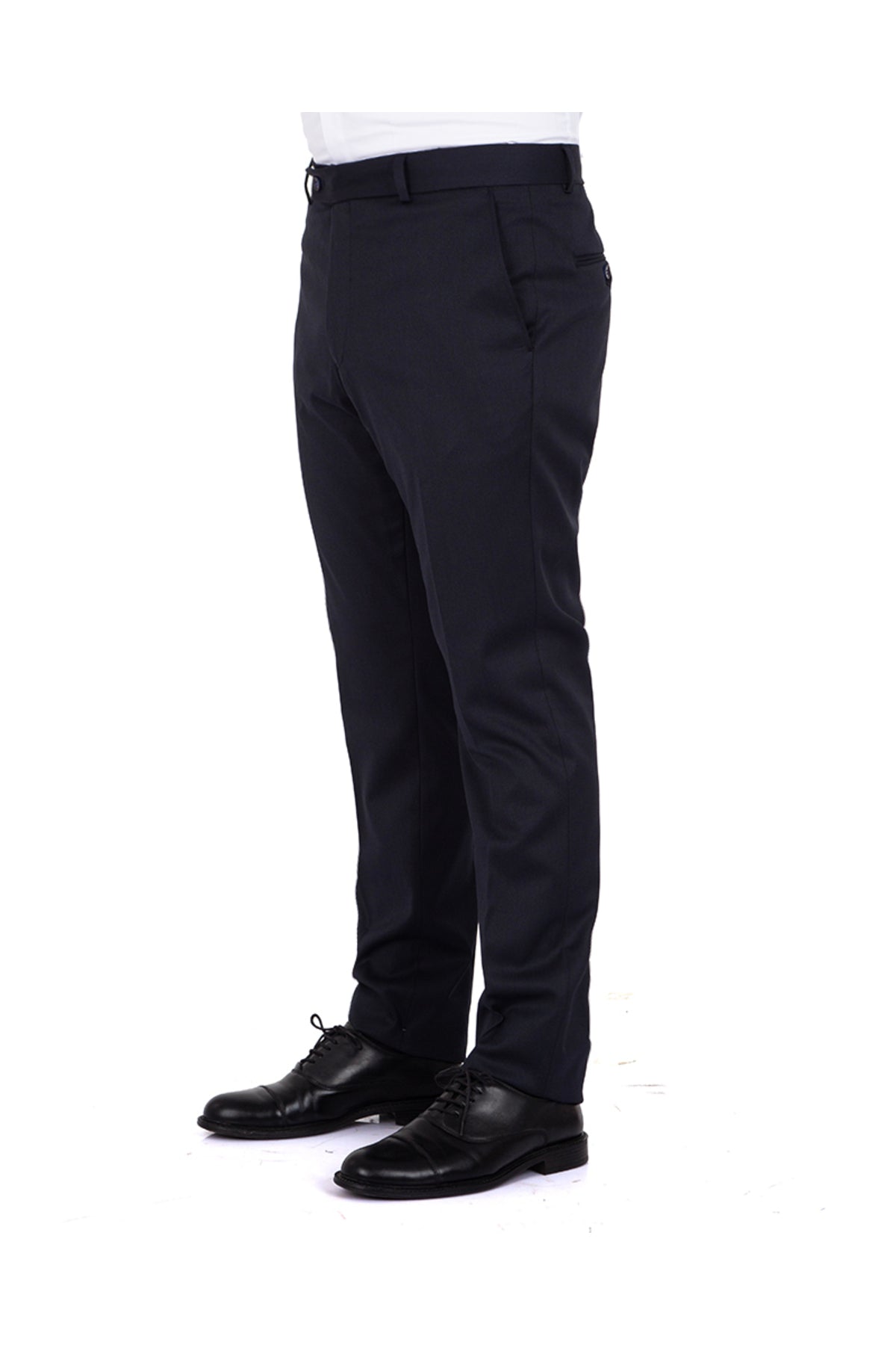Premium Kalite Klasik Lacivert Slim Fit Likralı Erkek Kumaş Pantolon