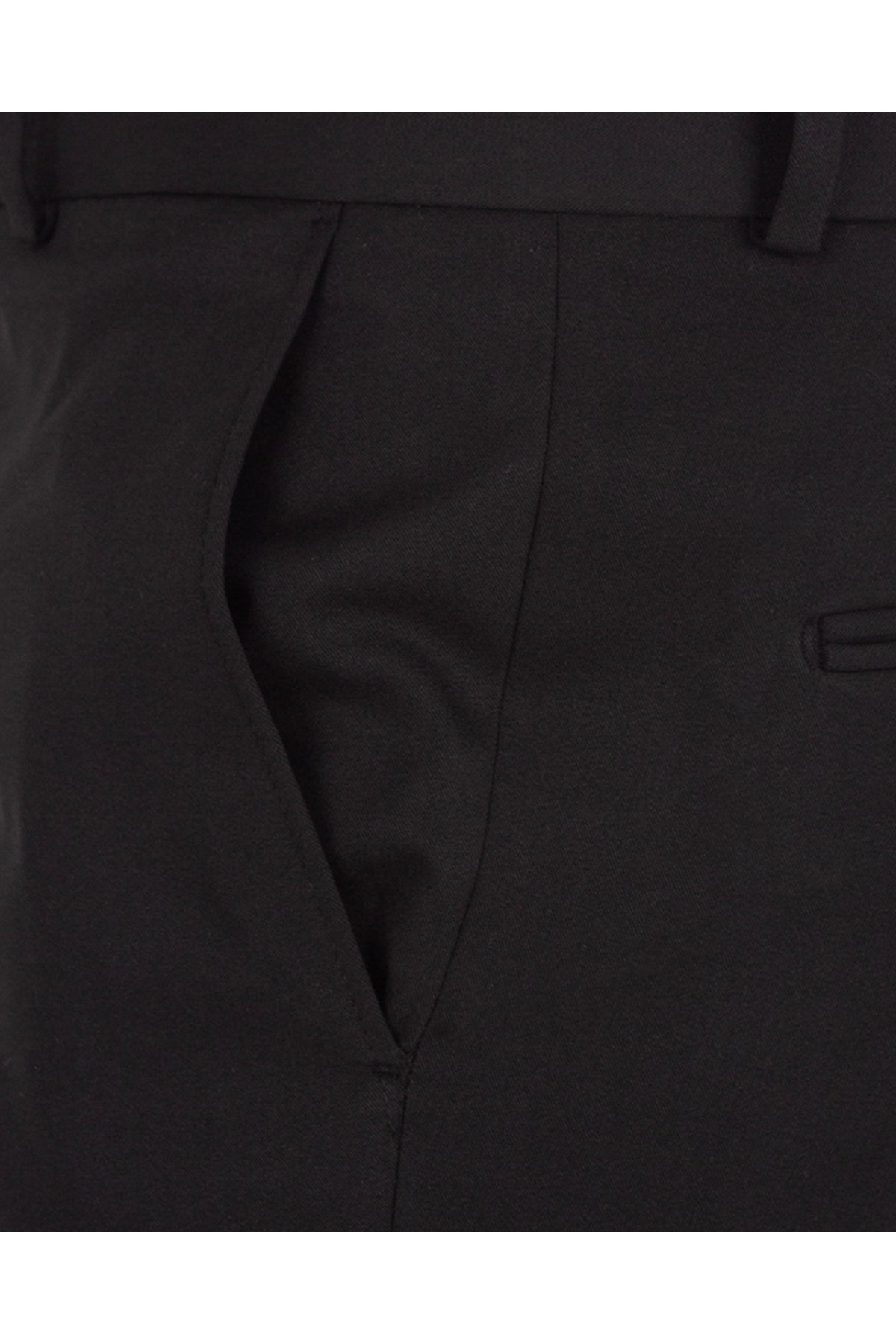 Premium Kalite Klasik Siyah Slim Fit Likralı Erkek Kumaş Pantolon