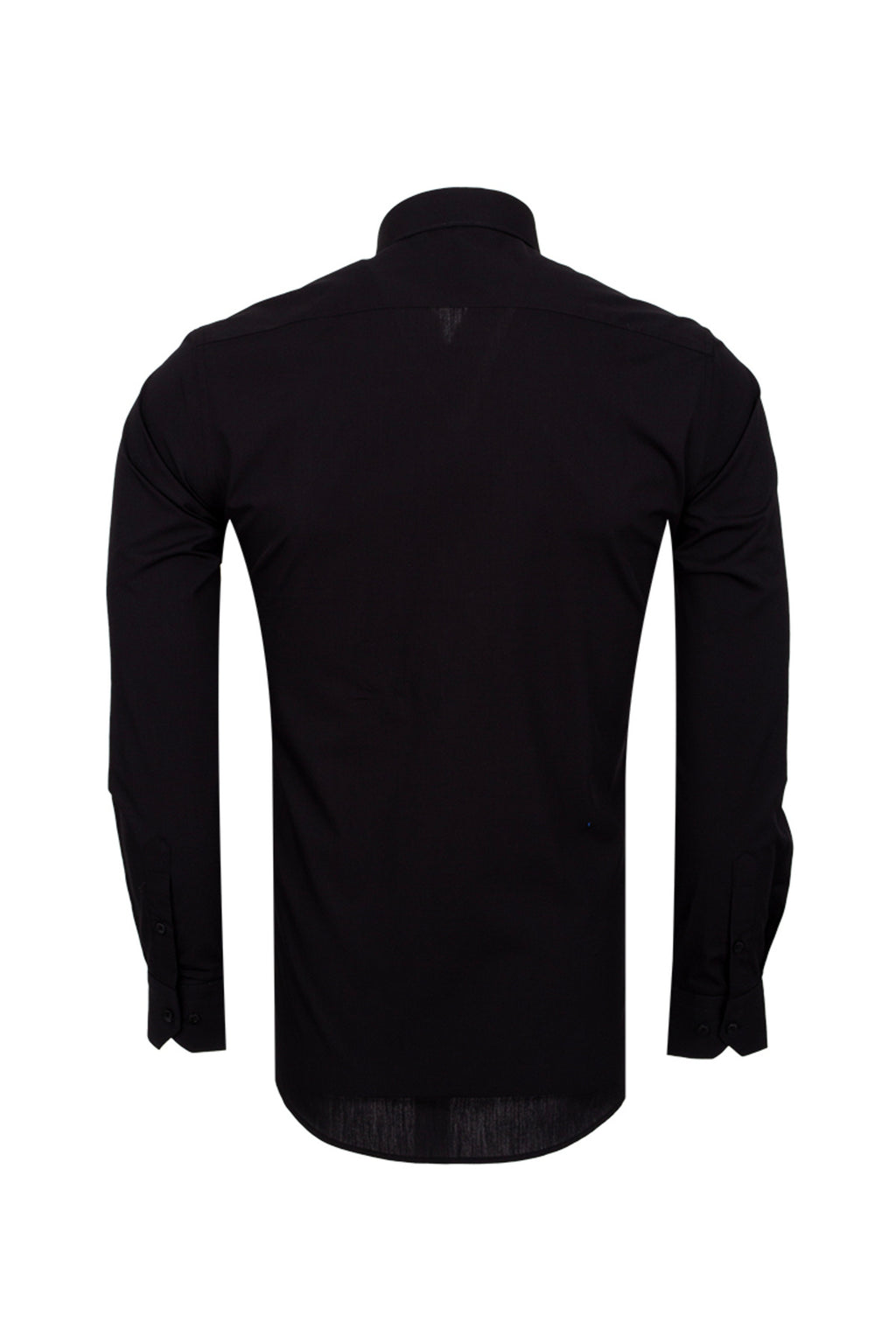 Erkek Siyah %100 Pamuk Slim Fit Uzun Kollu Klasik Gömlek