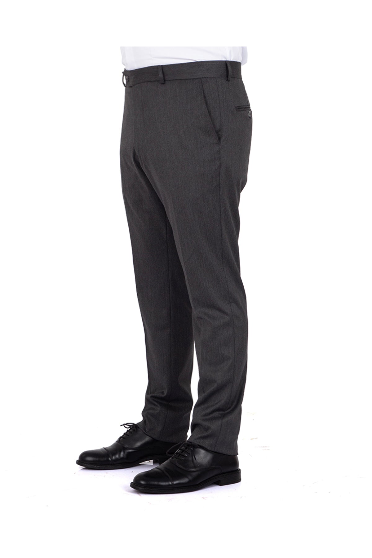 Premium Kalite Klasik Antrasit Slim Fit Likralı Erkek Kumaş Pantolon