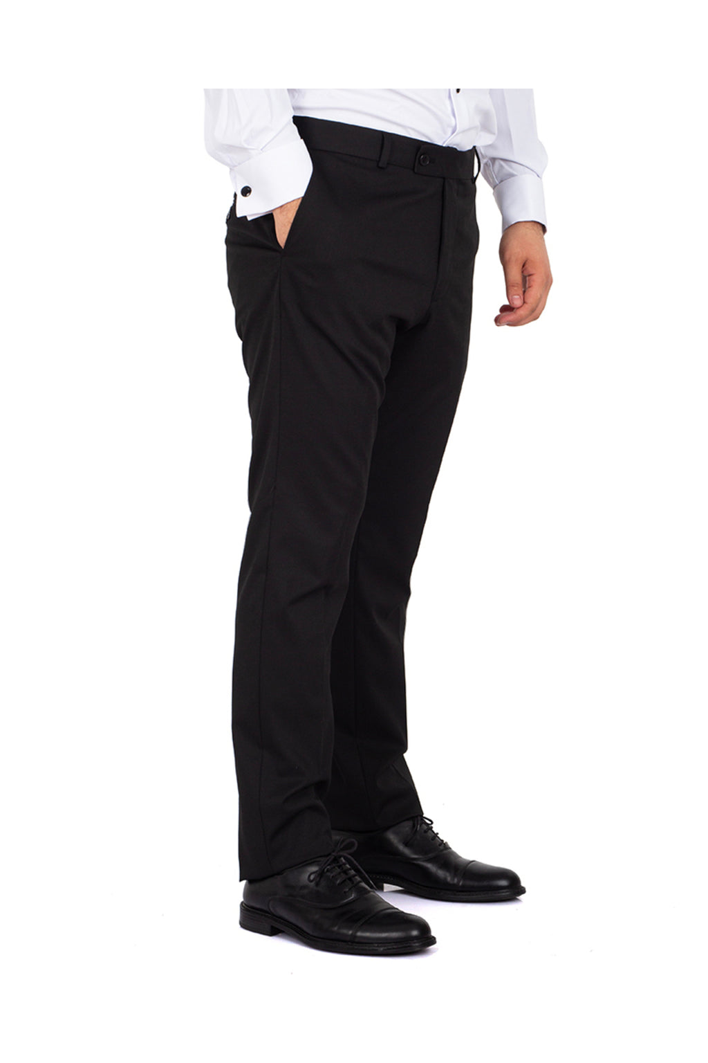 Premium Kalite Klasik Siyah Slim Fit Likralı Erkek Kumaş Pantolon