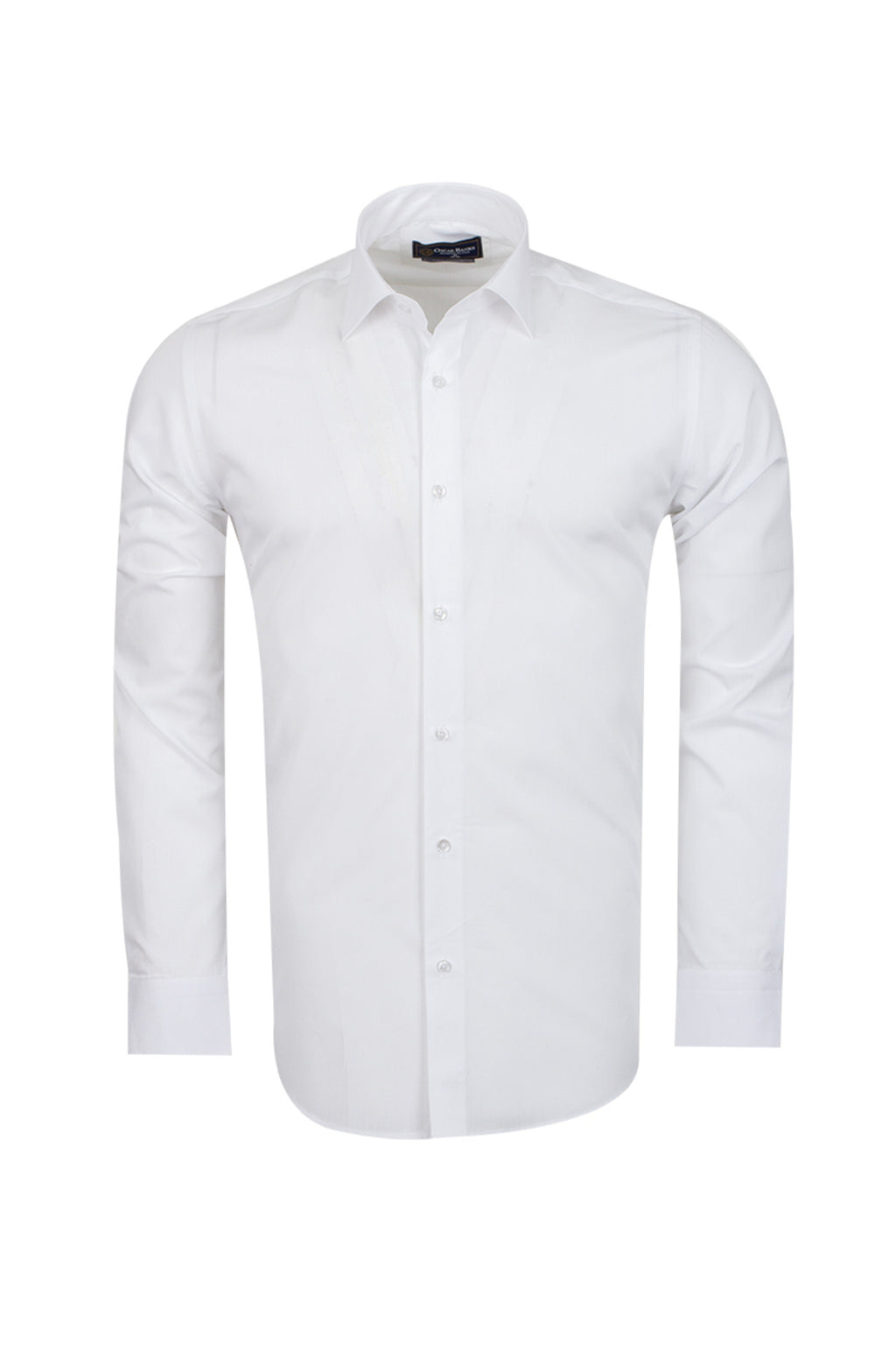 Erkek Beyaz %100 Pamuk Slim Fit Uzun Kollu Klasik Gömlek