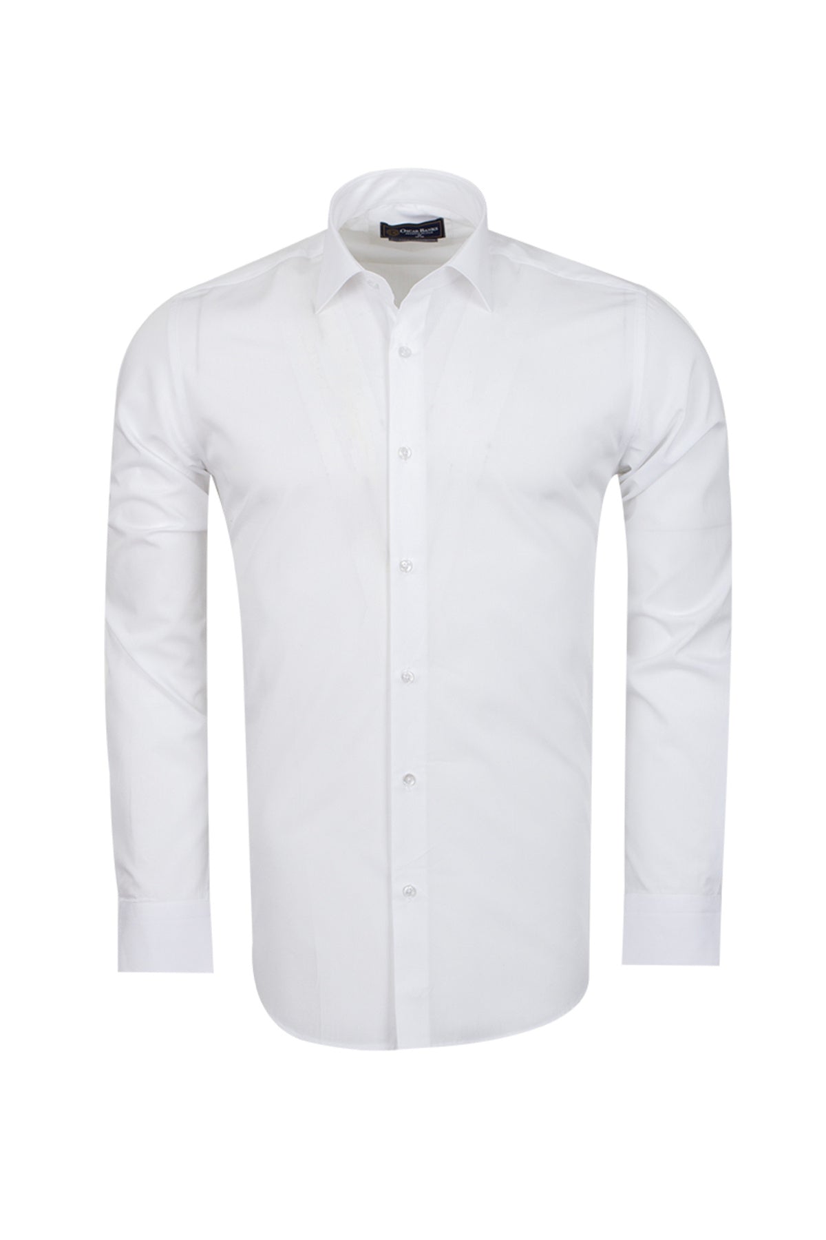 Erkek Beyaz %100 Pamuk Slim Fit Uzun Kollu Klasik Gömlek