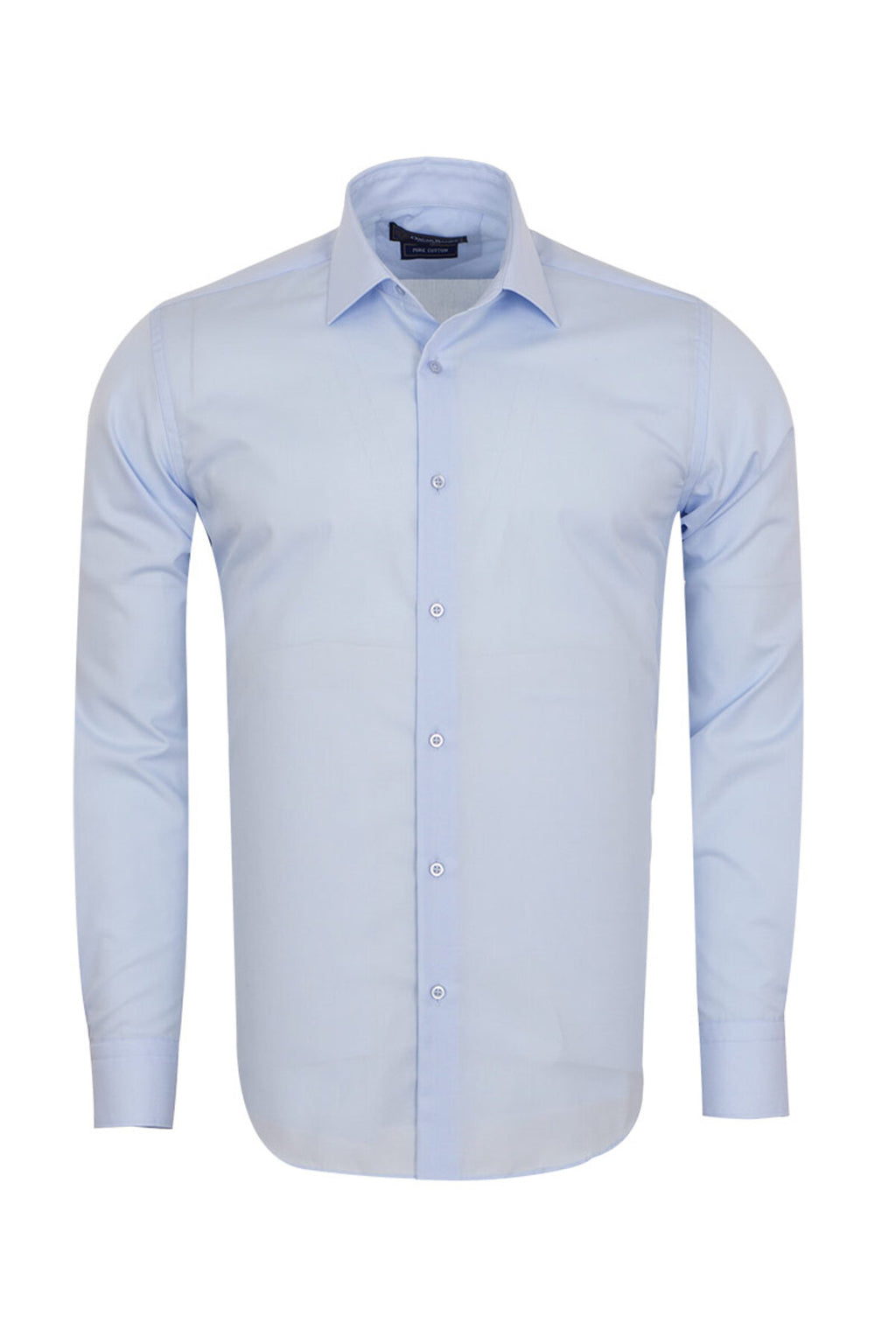%80 Pamuklu Açık Mavi Modern Fit Erkek Gömlek