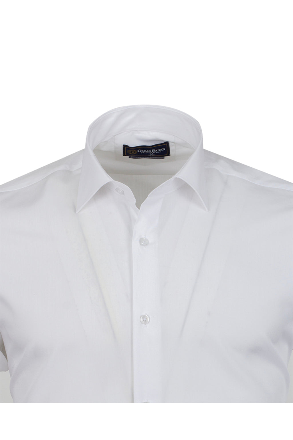 Erkek Beyaz %100 Pamuk Slim Fit Uzun Kollu Klasik Gömlek
