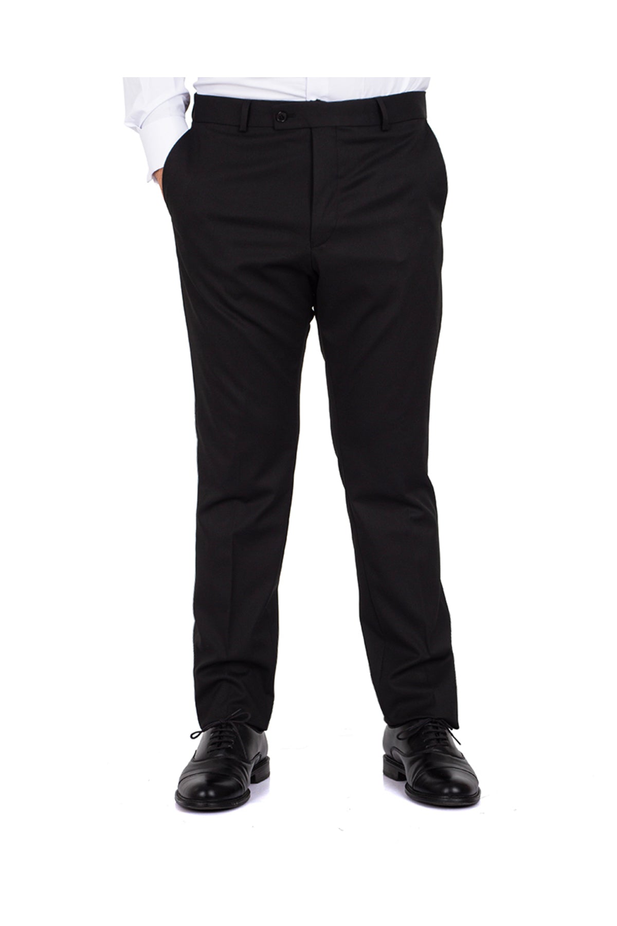 Premium Kalite Klasik Siyah Slim Fit Likralı Erkek Kumaş Pantolon