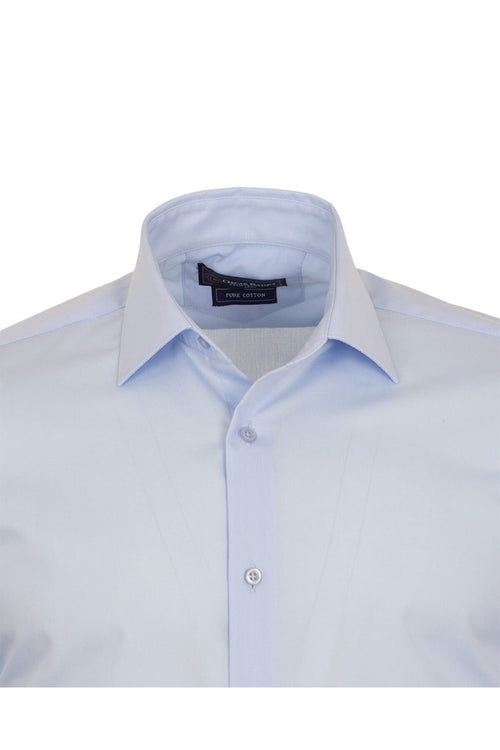 %80 Pamuklu Açık Mavi Modern Fit Erkek Gömlek