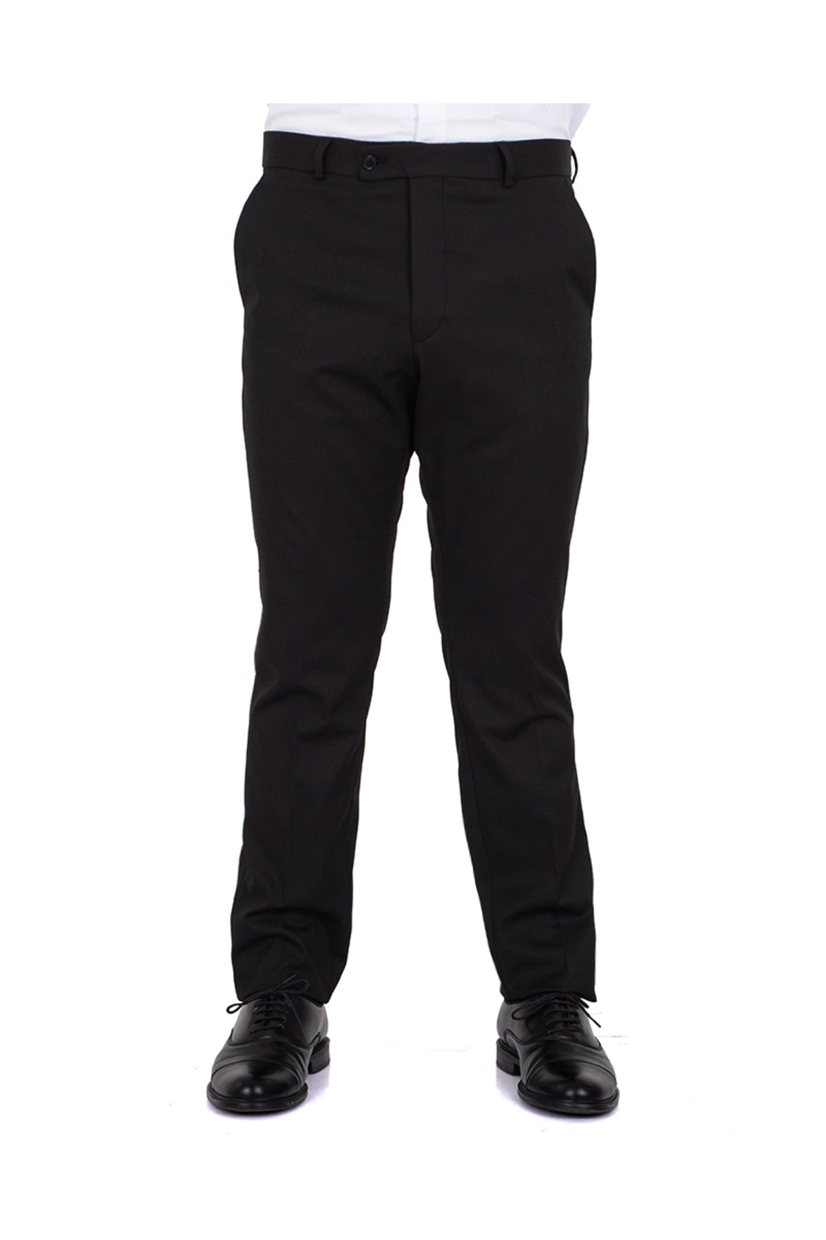 Premium Kalite Klasik Siyah Slim Fit Likralı Erkek Kumaş Pantolon
