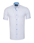 Cotton Linen Short Sleeved Mens Shirt SS 7888 - Thumbnail