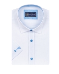 Cotton Linen Short Sleeved Mens Shirt SS 7888 - Thumbnail