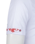 Garnished Short Sleeve Mens Shirt SS 7896 - Thumbnail