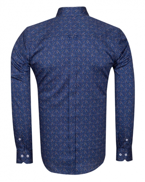 Cotton Long-Sleeved Shirt - Luxury Blue