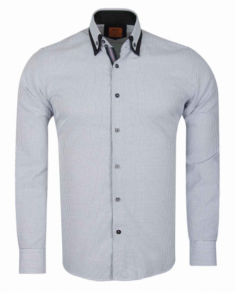 Luxury Classical Double Collar Long sleeved Mens Shirt SL 6615 | Makrom