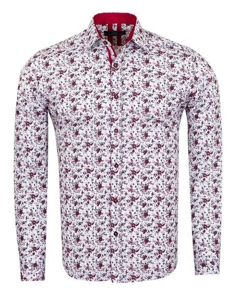 New Letter Printed Mens Shirts Luxury Long Sleeve 100% Cotton