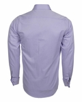 Luxury Plain Double Cuff Long sleeved Mens Shirt SL 5482 - Thumbnail