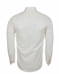 Luxury Plain Double Cuff Long sleeved Mens Shirt SL 5482 - Thumbnail