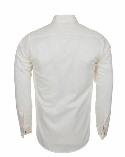 Luxury Plain Double Cuff Long sleeved Mens Shirt SL 5482