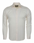 Luxury Plain Double Cuff Long sleeved Mens Shirt SL 5482 - Thumbnail