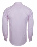 Luxury Plain Double Cuff Long sleeved Mens Shirt SL 5482 - Thumbnail