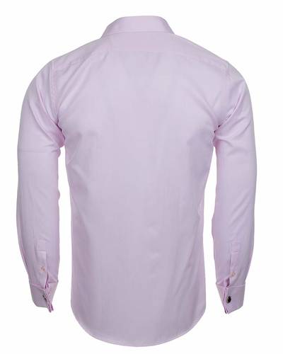 Luxury Plain Double Cuff Long sleeved Mens Shirt SL 5482