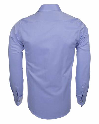 Luxury Plain Double Cuff Long sleeved Mens Shirt SL 5482