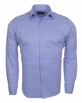 Luxury Plain Double Cuff Long sleeved Mens Shirt SL 5482 - Thumbnail