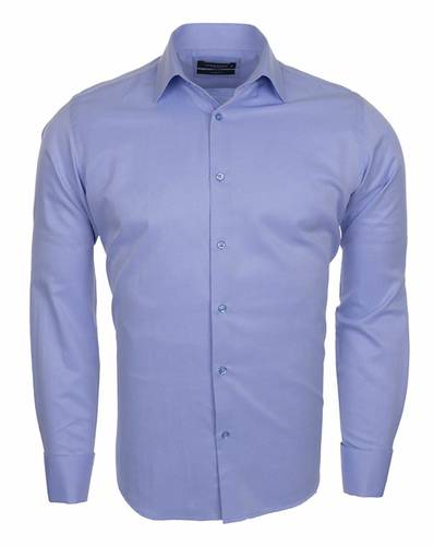 Luxury Plain Double Cuff Long sleeved Mens Shirt SL 5482