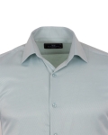 Luxury Plain Double Cuff Long sleeved Mens Shirt SL 5482 - Thumbnail