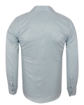 Luxury Plain Double Cuff Long sleeved Mens Shirt SL 5482 - Thumbnail