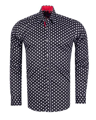 Oscar Banks - Printed Long Sleeved Mens Shirt SL 7810