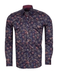 Printed Long Sleeved Mens Shirt SL 7832 - Thumbnail