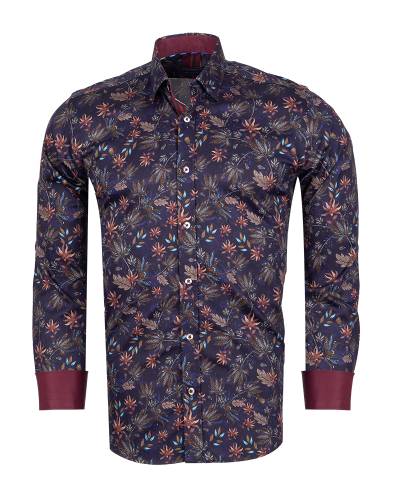 Printed Long Sleeved Mens Shirt SL 7832