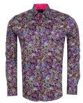 Printed Long Sleeved Mens Shirt SL 7837 - Thumbnail