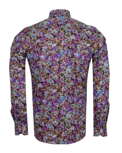 Printed Long Sleeved Mens Shirt SL 7837