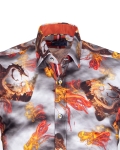 Printed Long Sleeved Mens Shirt SL 7839 - Thumbnail