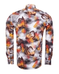 Printed Long Sleeved Mens Shirt SL 7839 - Thumbnail