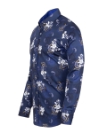 Printed Long Sleeved Mens Shirt SL 7847 - Thumbnail