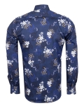 Printed Long Sleeved Mens Shirt SL 7847 - Thumbnail