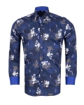 Printed Long Sleeved Mens Shirt SL 7847 - Thumbnail