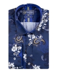 Printed Long Sleeved Mens Shirt SL 7847 - Thumbnail