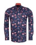 Printed Long Sleeved Mens Shirt SL 7854 - Thumbnail