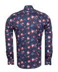 Printed Long Sleeved Mens Shirt SL 7854 - Thumbnail