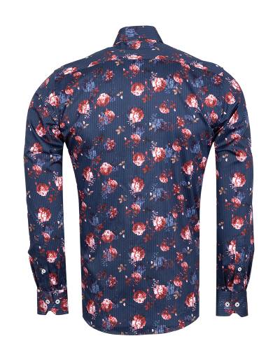 Printed Long Sleeved Mens Shirt SL 7854