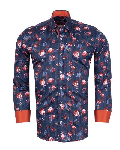 Printed Long Sleeved Mens Shirt SL 7854