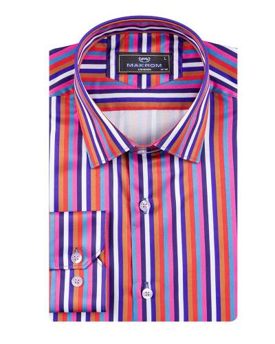 MAKROM - Printed Long Sleeved Mens Shirt SL 7893 (1)