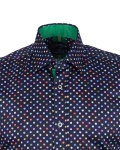 Printed Short Sleeved Mens Shirt SS 7763 - Thumbnail