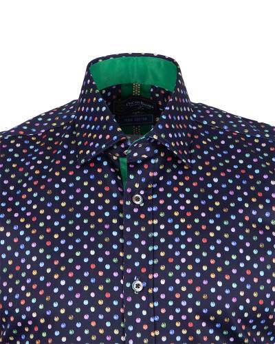 Printed Short Sleeved Mens Shirt SS 7763