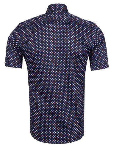 Printed Short Sleeved Mens Shirt SS 7763