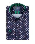 Printed Short Sleeved Mens Shirt SS 7763 - Thumbnail